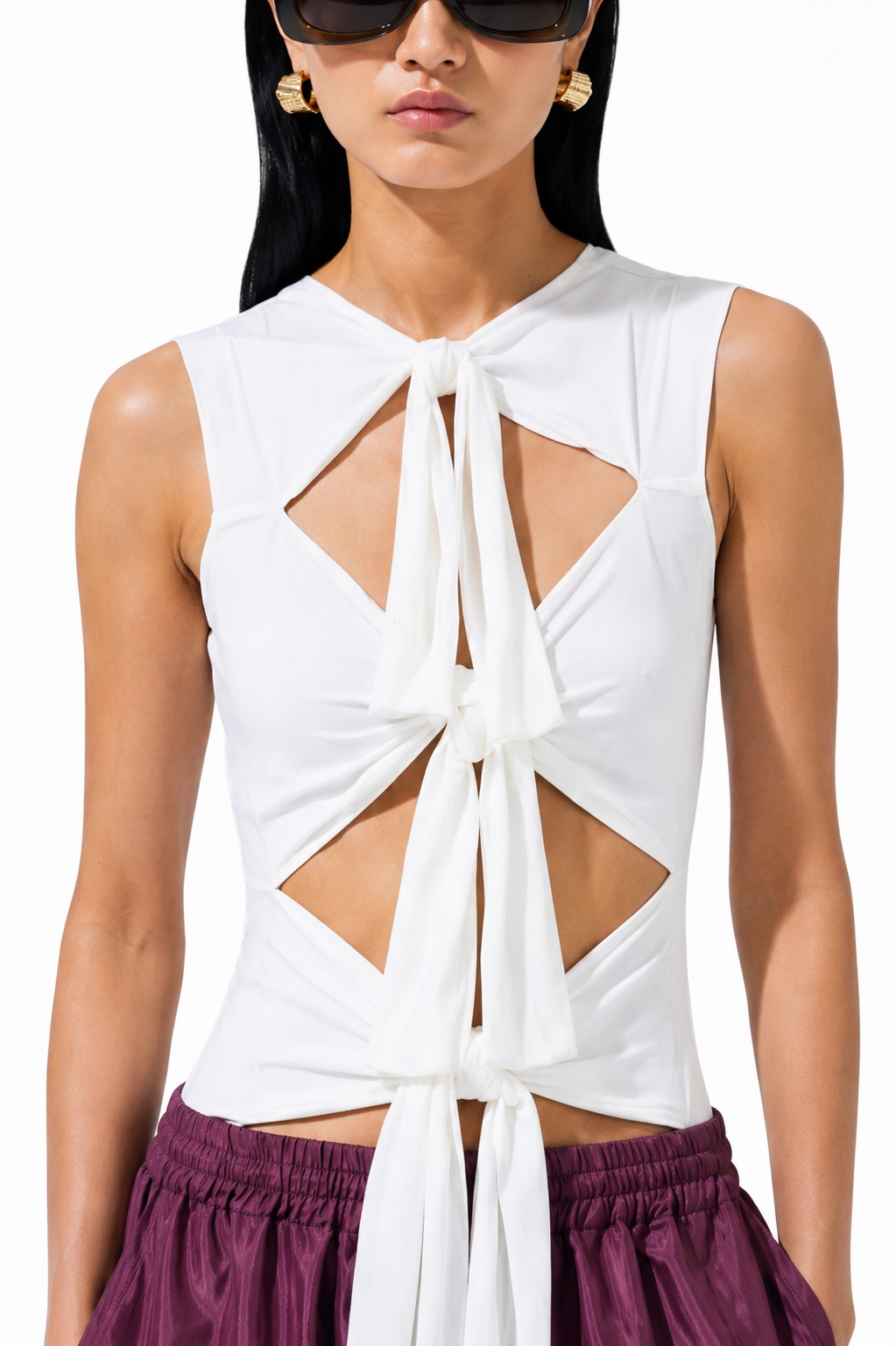 TIE-FRONT TOP (قميص) “NOVA”