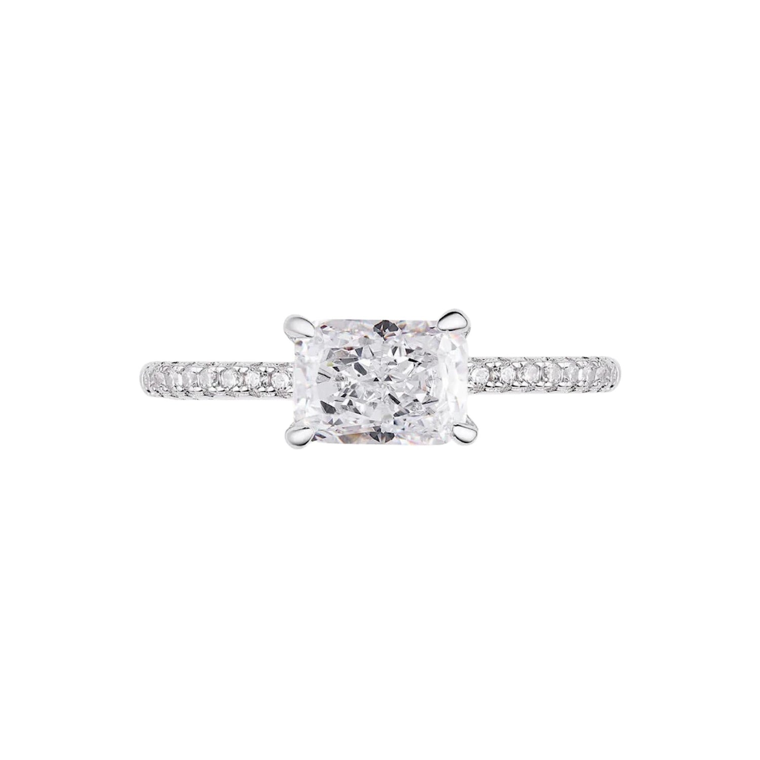 EAST WEST RADIANT PAVE RING (الخاتم)