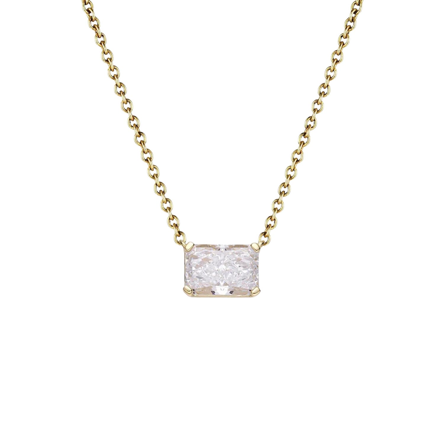 EAST WEST RADIANT PENDANT NECKLACE (العقد)
