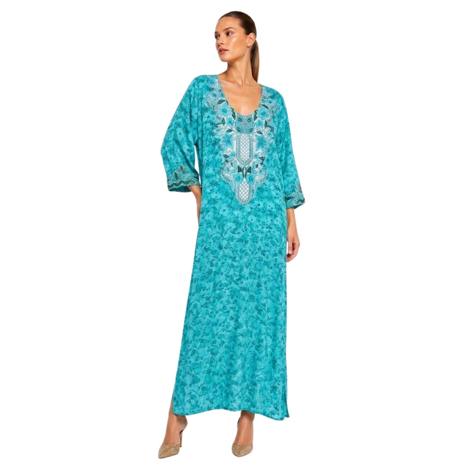 EMBROIDERED KAFTAN (فستان) “THE SULTAN BLOSSOM”