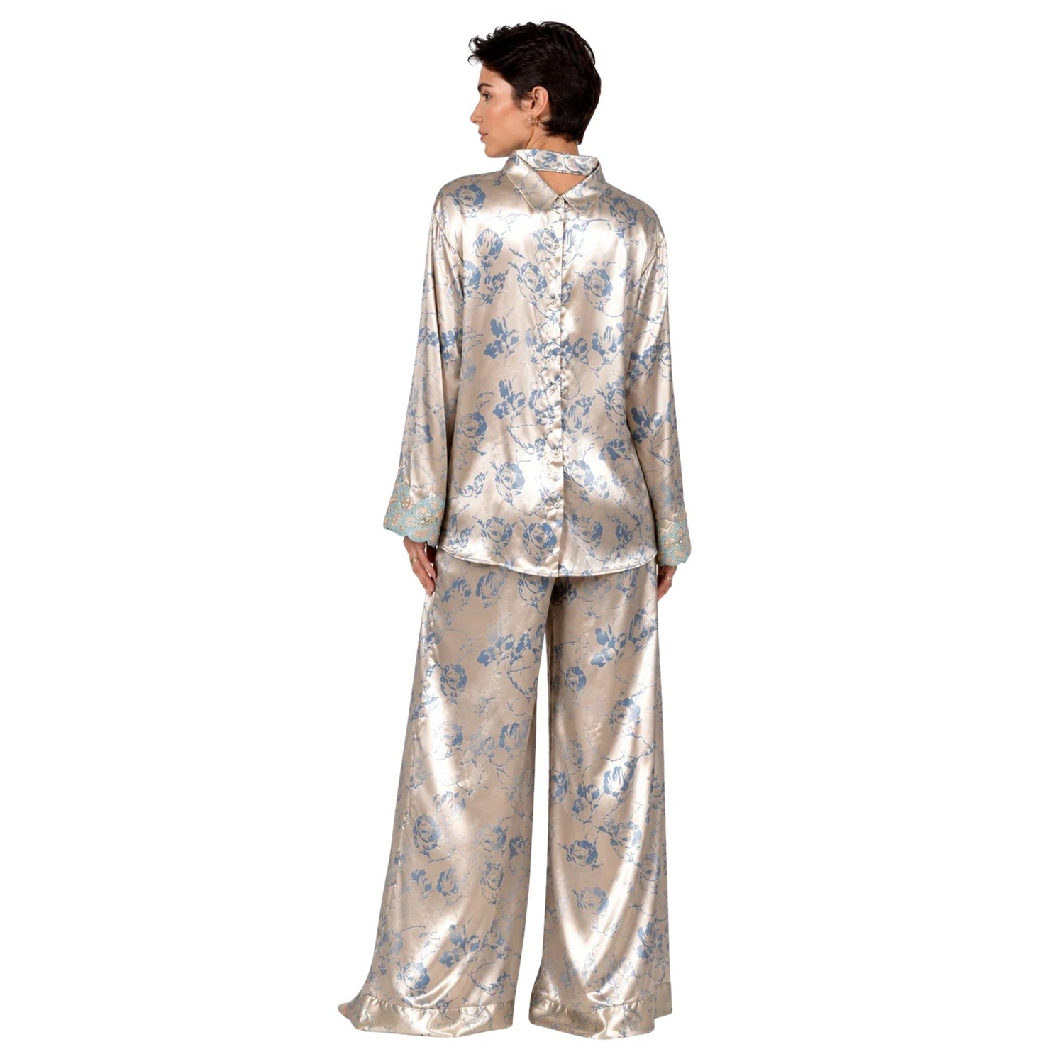 EMBROIDERED TWO-PIECE SET “SCHEHERAZADE BLOOM”