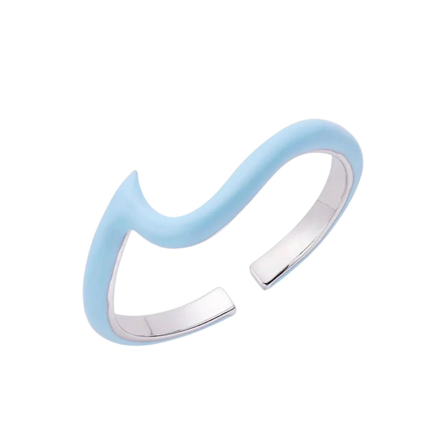 ENAMEL WAVE RING / TOP STACKER (الخاتم)