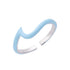 ENAMEL WAVE RING / TOP STACKER (الخاتم)
