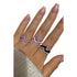 ENAMEL WAVE RING / TOP STACKER (الخاتم)