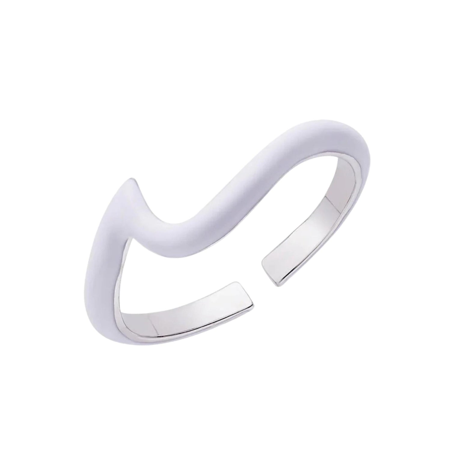 ENAMEL WAVE RING / TOP STACKER (الخاتم)