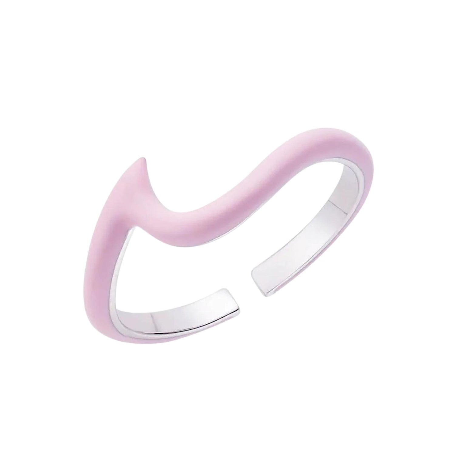 ENAMEL WAVE RING / TOP STACKER (الخاتم)