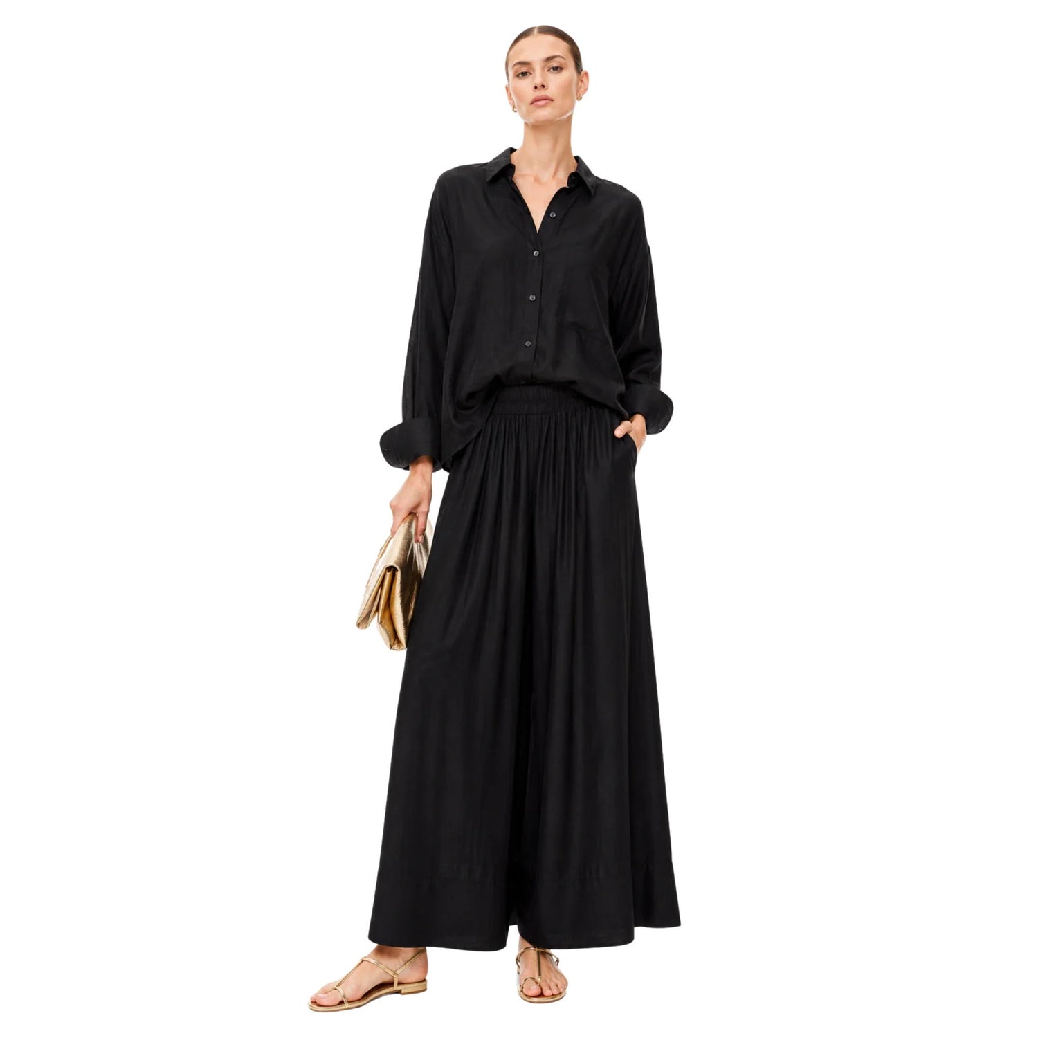 FLOWY CO-ORD SET زوج (SHIRT & PANTS قميص وبنطلون) “PARIS ESCAPE"