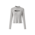 FRONT CUT OUT LONG SLEEVE TOP (فستان)"FINA"