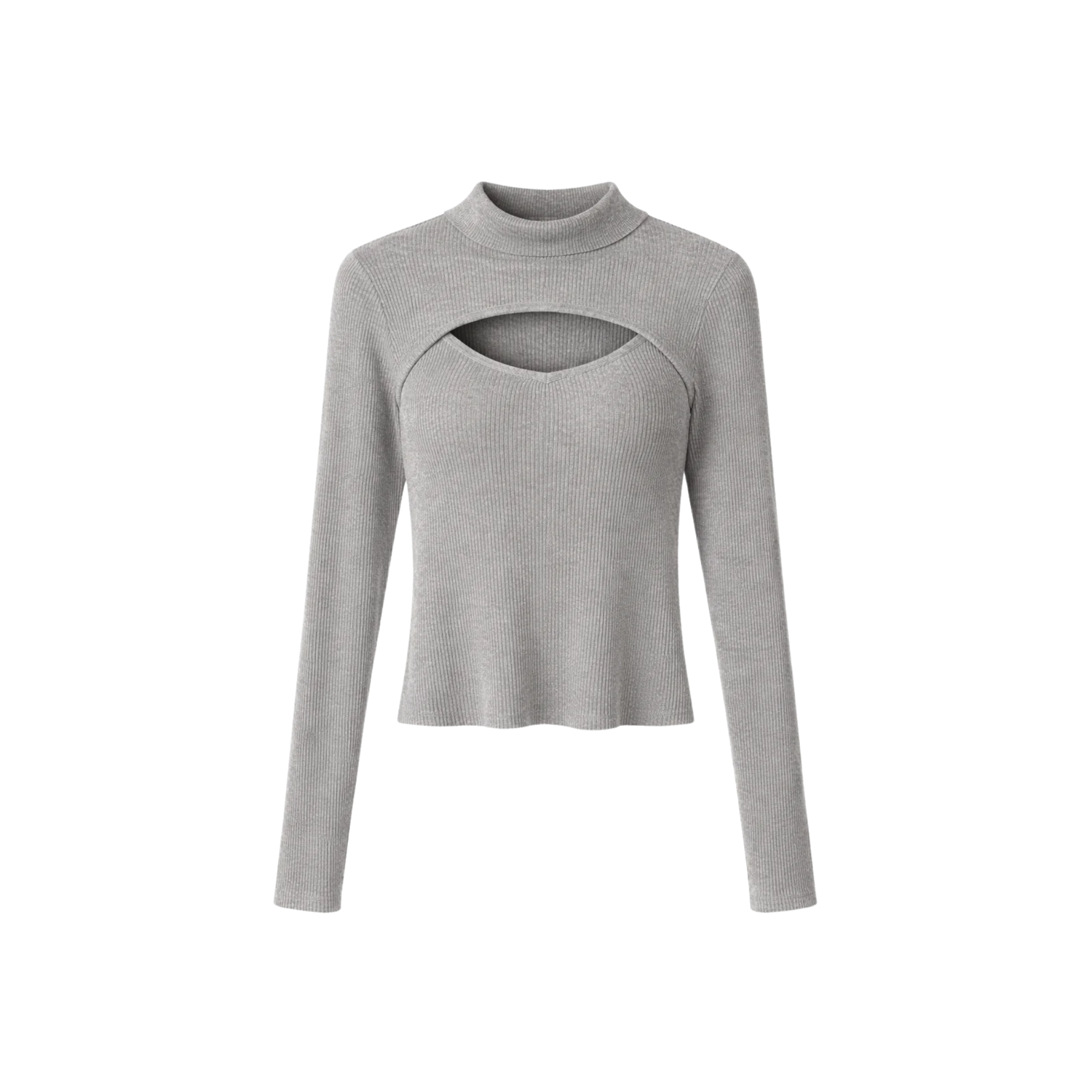 FRONT CUT OUT LONG SLEEVE TOP (فستان)"FINA"