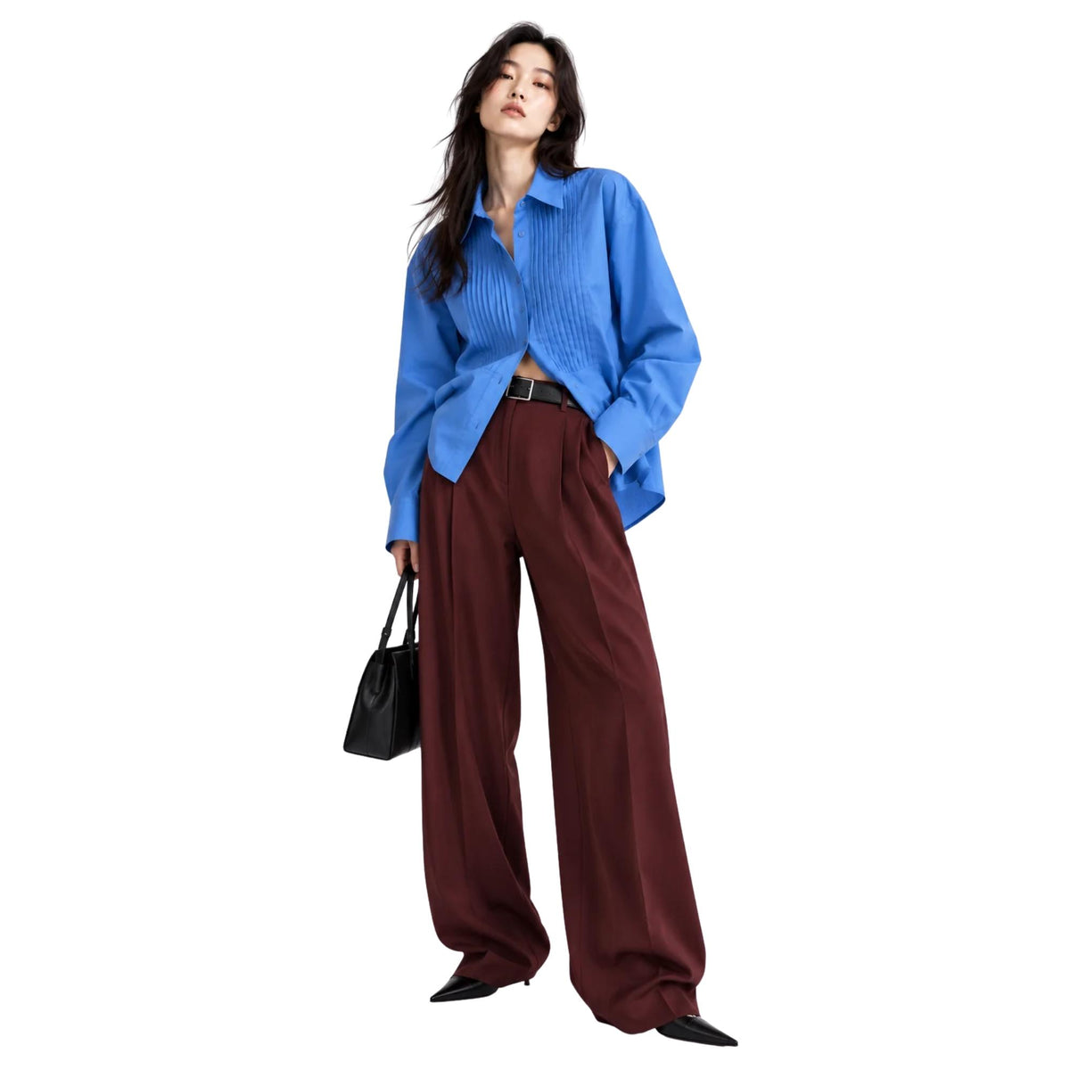 FRONT PLEATED SHIRT قميص “MARUSYA”