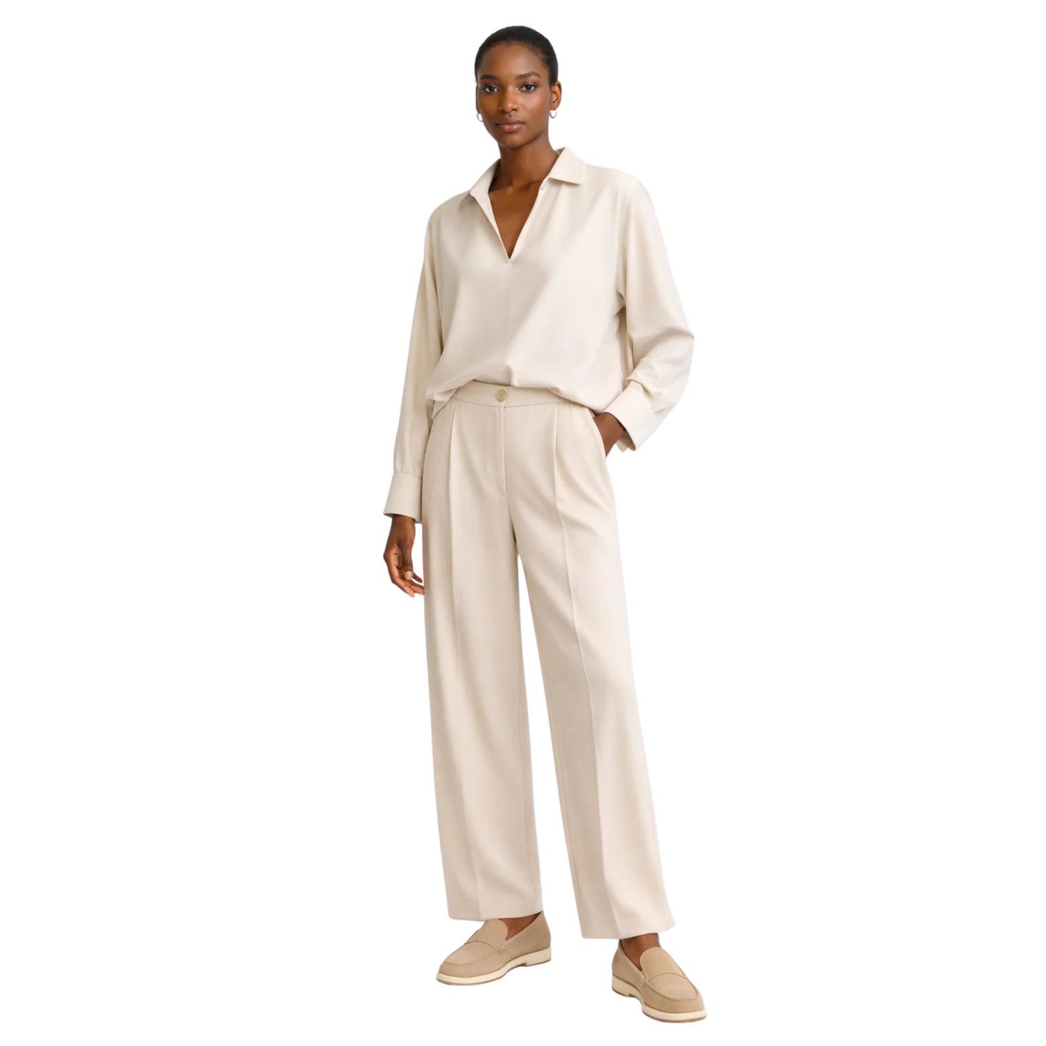 FRONT PLEATED PANTS (بنطلون) “AIKA”