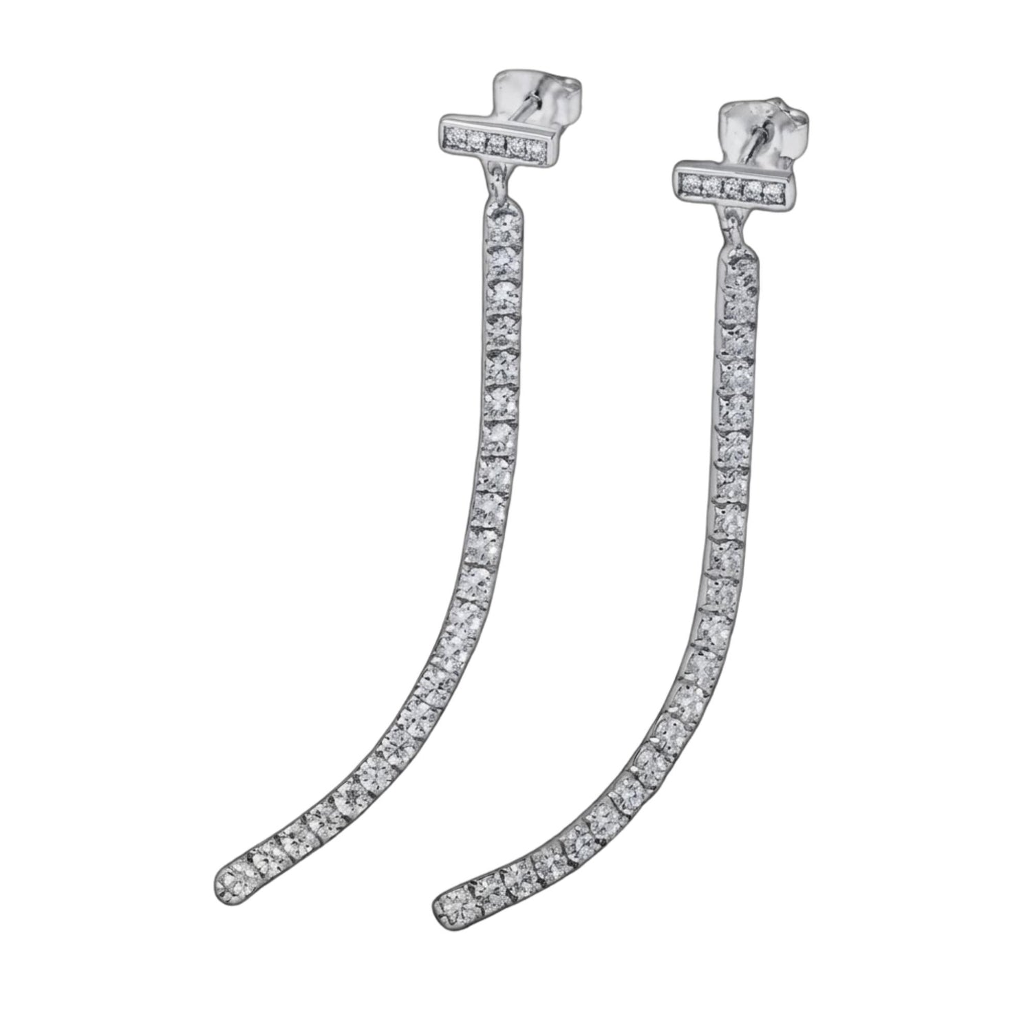 GEOMETRIC BAR LUXURY DROP STUD EARRINGS (الأقراط)