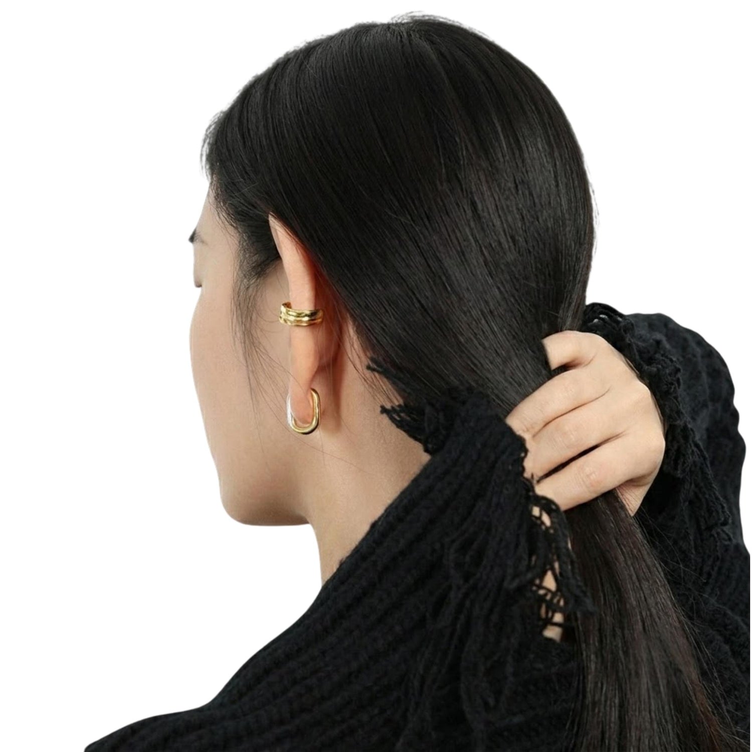 GEOMETRIC CIRCULAR TEXTURE  EARRINGS (الأقراط)