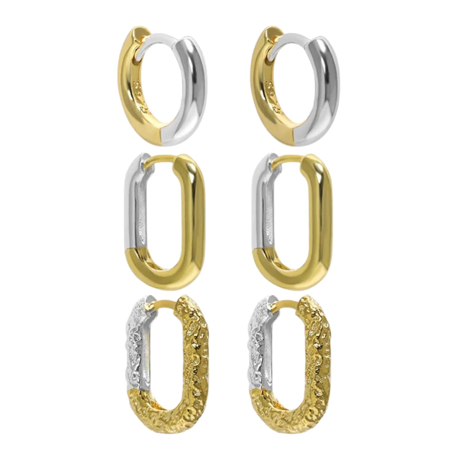 GEOMETRIC CIRCULAR TEXTURE  EARRINGS (الأقراط)