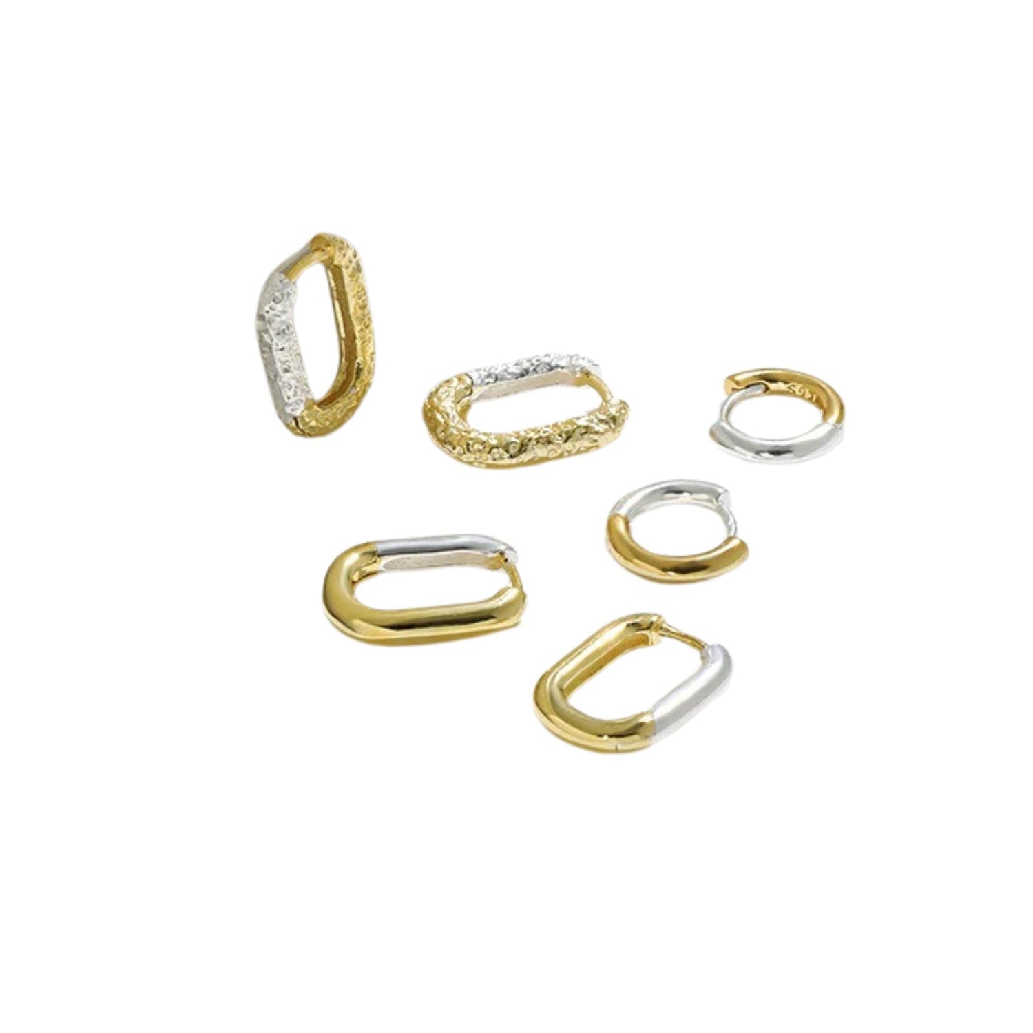 GEOMETRIC CIRCULAR TEXTURE  EARRINGS (الأقراط)