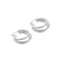GEOMETRIC MULTI-LAYERED CIRCLE EARRINGS (الأقراط)