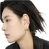 GEOMETRIC PLAIN HOOP EARRINGS (الأقراط)