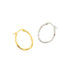 HAMMER GRAIN IRREGULAR ROUND EARRINGS (الأقراط)