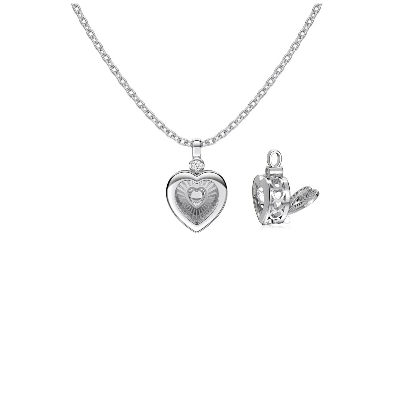 HEART PENDANT 8A ZIRCON NECKLACE (العقد)