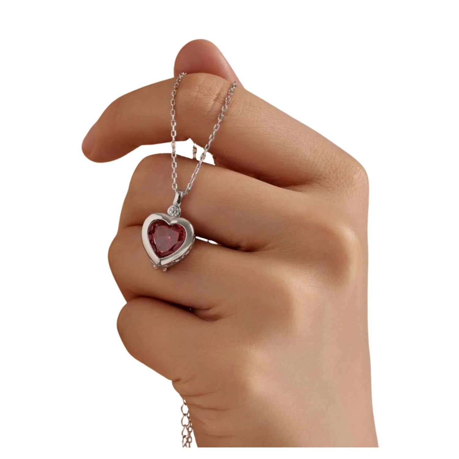 HEART PENDANT 8A ZIRCON NECKLACE (العقد)