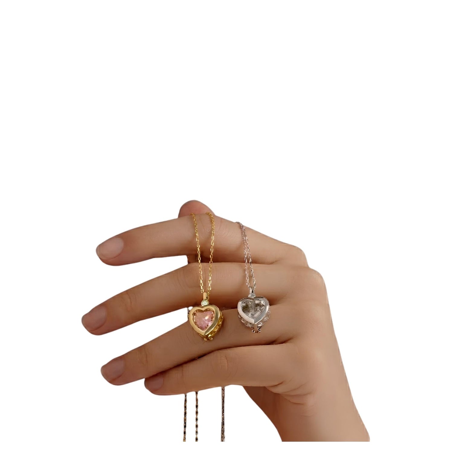 HEART PENDANT 8A ZIRCON NECKLACE (العقد)