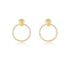 CIRCLE ZIRCON EAR STUD EARRINGS(الأقراط)