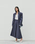 LOW RISE ASYMMETRIC MAXI SKIRT (تنورة) “YONG”