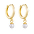 PEARL HOOP EARRINGS (الأقراط)