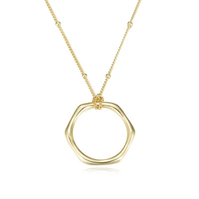 HEXAGON PENDANT NECKLACE (العقد)