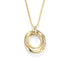 COUPLE DOUBLE CIRCLES CHAIN NECKLACE (العقد)