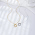 COUPLE DOUBLE CIRCLES CHAIN NECKLACE (العقد)