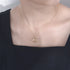 COUPLE DOUBLE CIRCLES CHAIN NECKLACE (العقد)
