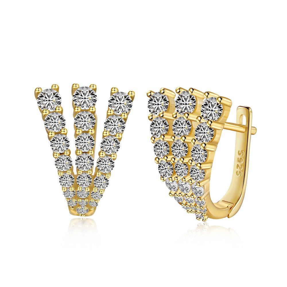 THREE CLAWS HOOP EARRINGS (الأقراط)