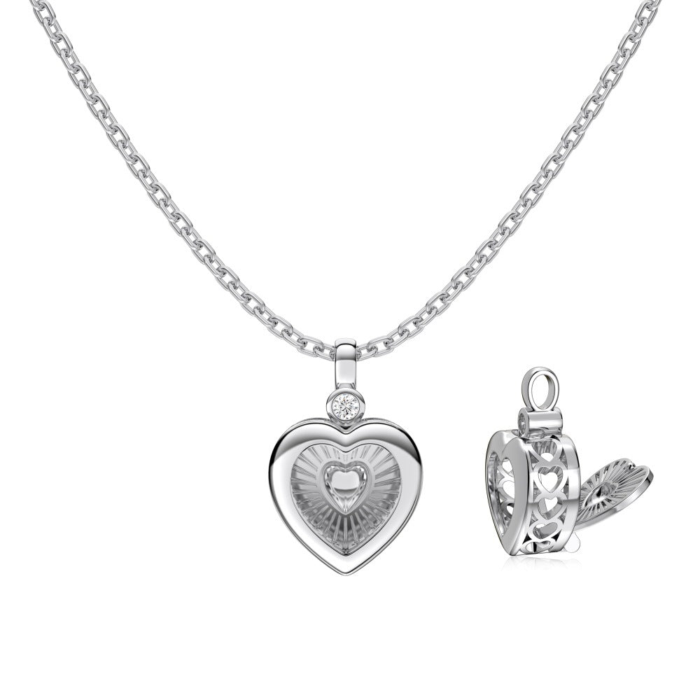 HEART PENDANT 8A ZIRCON NECKLACE (العقد)