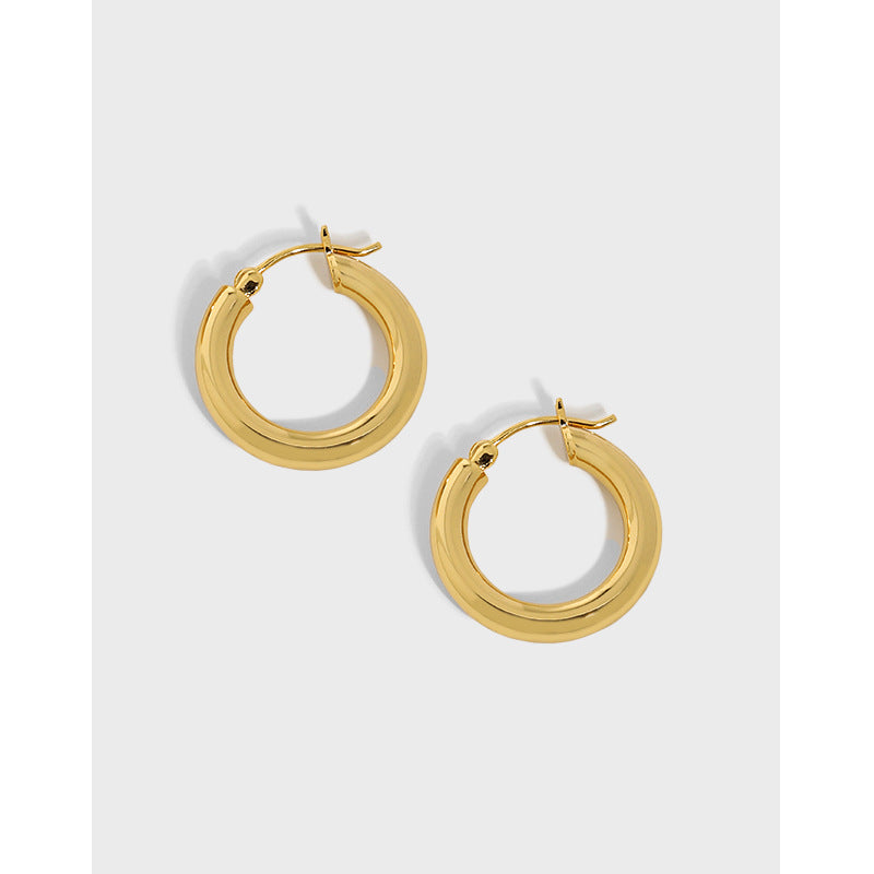 GEOMETRIC CIRCLE TEXTURE EARRINGS (الأقراط)