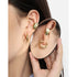 GEOMETRIC CIRCLE TEXTURE EARRINGS (الأقراط)