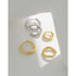 IRREGULAR CIRCLE BUCKLE EARRINGS (الأقراط)