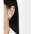 IRREGULAR CIRCLE BUCKLE EARRINGS (الأقراط)
