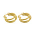 GEOMETRIC MULTI-LAYERED CIRCLE EARRINGS (الأقراط)