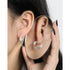 GEOMETRIC MULTI-LAYERED CIRCLE EARRINGS (الأقراط)