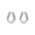 IRREGULAR CIRCLE BUCKLE EARRINGS (الأقراط)