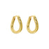 IRREGULAR CIRCLE BUCKLE EARRINGS (الأقراط)