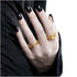 IRREGULAR TEXTURED RETRO CONCAVE OPEN RING (الخاتم)