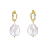 KNOT DANGLE FRESH WATER PEARL STUD EARRINGS (الأقراط)
