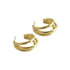 LINE-GEOMETRIC MULTI-LAYER CIRCLE STUD EARRINGS (الأقراط)