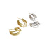LINE-GEOMETRIC MULTI-LAYER CIRCLE STUD EARRINGS (الأقراط)