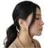 LINE-GEOMETRIC MULTI-LAYER CIRCLE STUD EARRINGS (الأقراط)