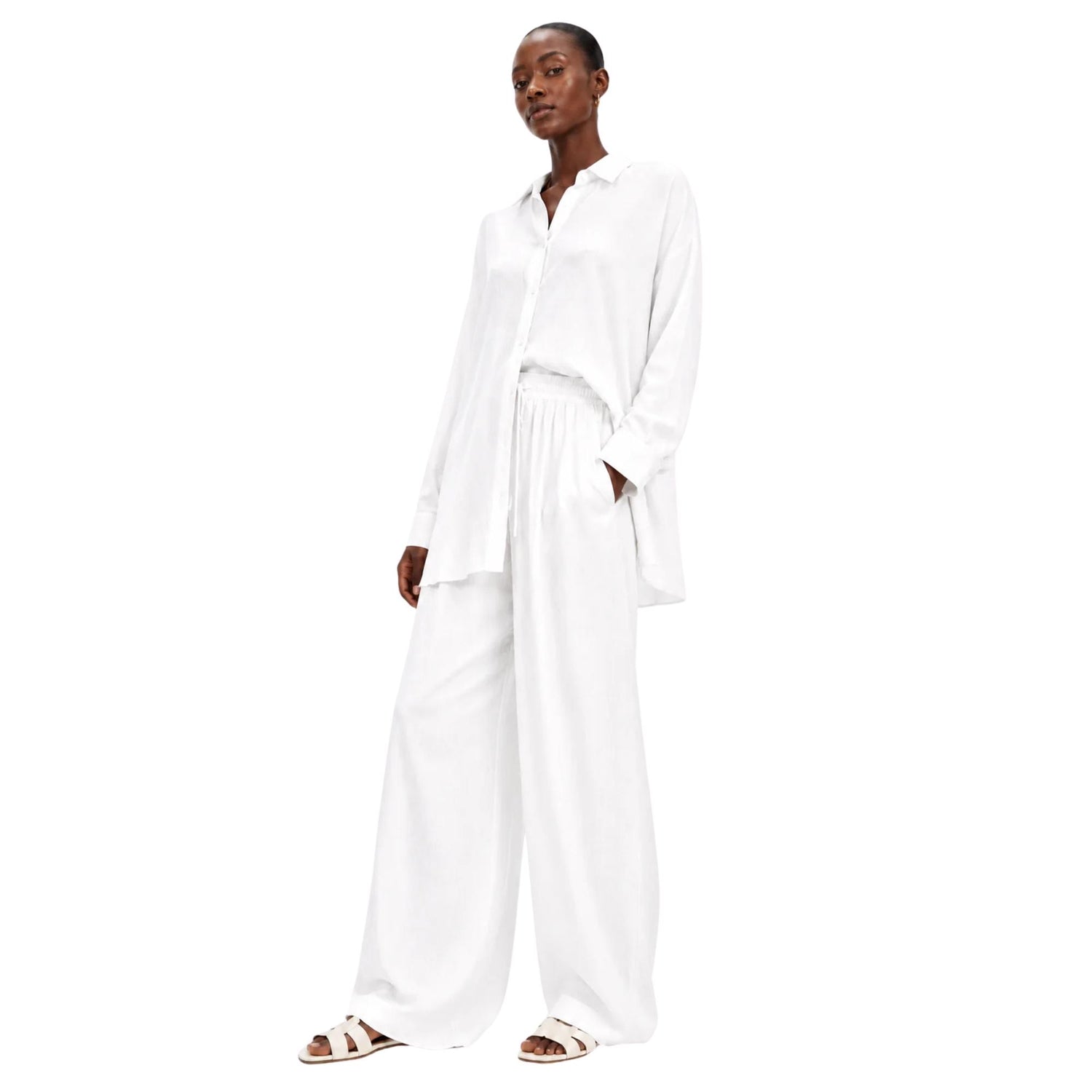 LINEN-VISCOSE 2-PIECE SET زوج (SHIRT & PANTS قميص وبنطلون) “THE SOFTY"