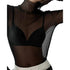 LONG SLEEVES MESH TOP