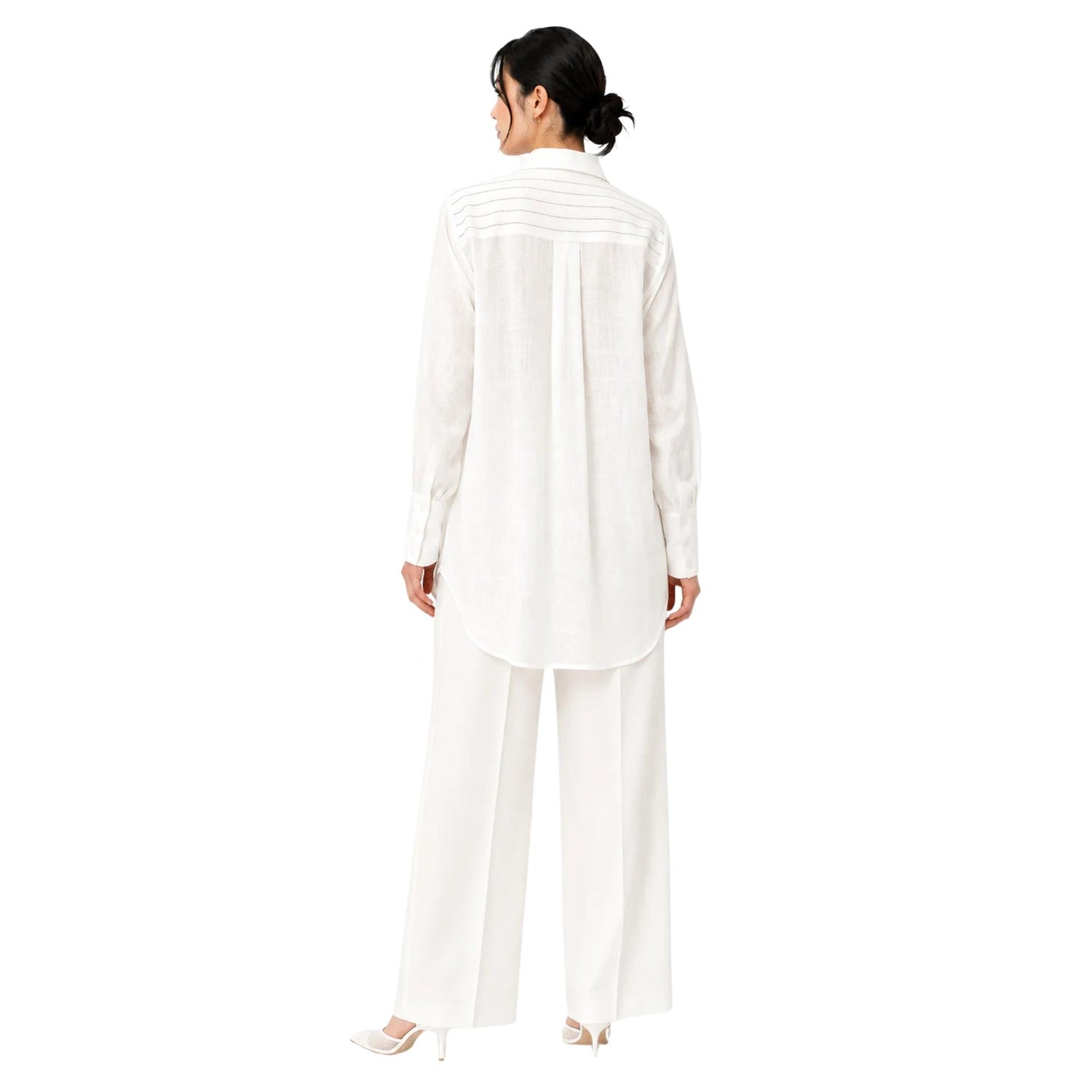 LONG SLEEVE SHIRT-BLAZER  قميص “IVORY"